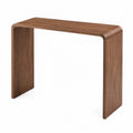 Mesa consola de madera de nogal