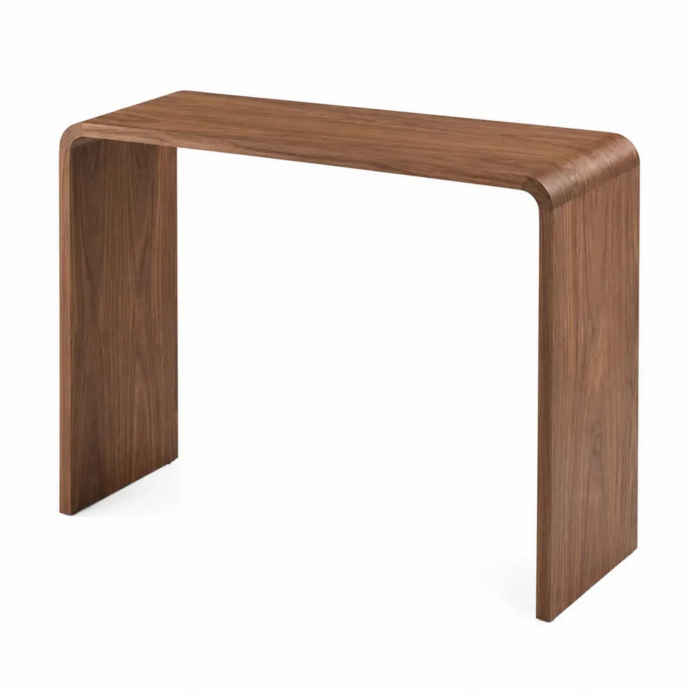 Mesa consola de madera de nogal